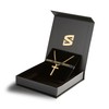 SERASAR Gold Chain Men Cross - 60cm for with Christian