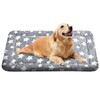 Washable Dog Bed Mats - Reversible Kennel Mat (Cool & Warm), Non Slip、 Cozy Star Pattern Sleeping Pad for Small Medium Large Dogs, All-Season Pet Bed (Gray, M)