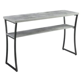 Convenience Concepts X-Calibur Console Table, Faux Birch / Slate Gray Frame