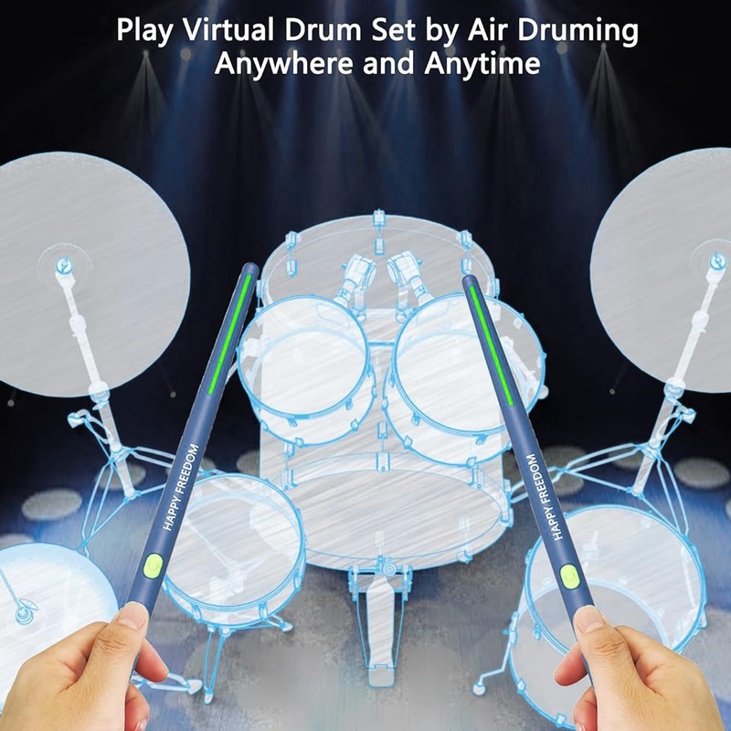 Air Drum Sticks, Electric 3D Motion Sensing Drumstick Set with