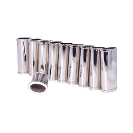Improved Blank Lighter Cover / Sleeve / Case - Silver, No Channel (10 Count)