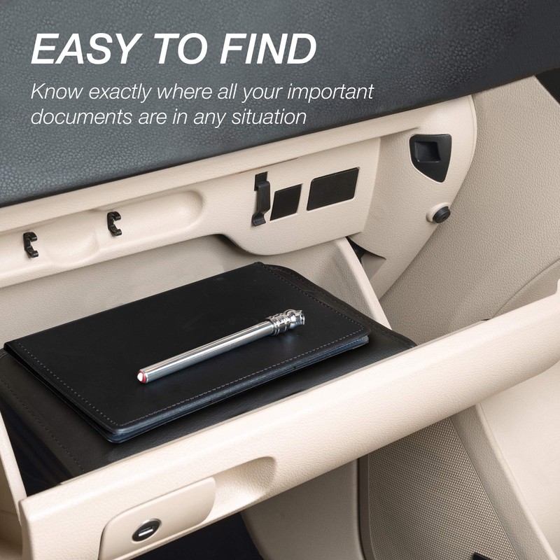 Samsill 2 Pack Car Registration and Insurance Holder, Essential Vehicle