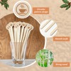150Pcs Coffee Stirrers Stir Sticks Wooden Beverage Mixer with Round