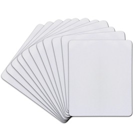 A-SUB - Alfombrilla de Mouse de sublimación en Blanco, Rectangular, 3 mm de Grosor, para Transferencia de Calor, impresión, Manualidades, 9.4 x 7.9 x 0.12 Pulgadas, Color Blanco, 11 Unidades