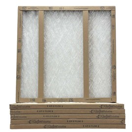 24x24x1 Glasfloss Fiberglass Air Filter, Double Strut, GDS Series, Made in USA, Actual Size: 23 5/8 x 23 5/8 x 3/4 (Box of 6)