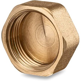 Brass Pipe Cap Lid 3/4" Female Brass Pipe Cap NPT 3/4 inch Female