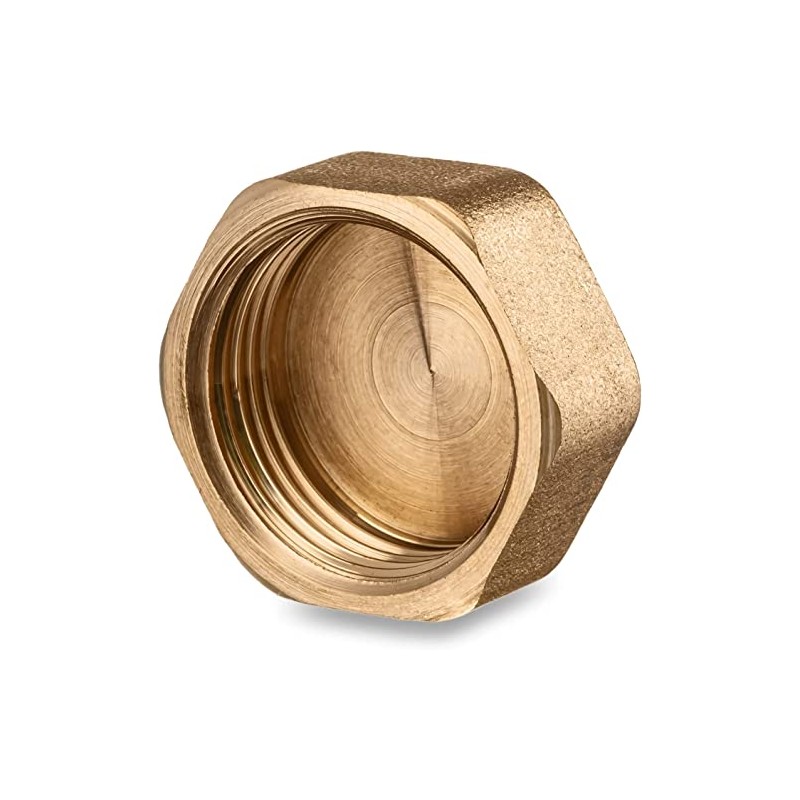 Brass Pipe Cap Lid 3/4" Female Brass Pipe Cap NPT