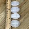 1pc, 45-60g, 2.7"x1.5"x0.9" White Selenite Fish, Handcrafted Crystal @Morocco