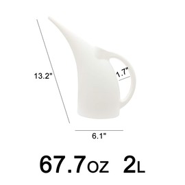 VKPLITE Watering Can - 1/2 Gallon - for Indoor and Outdoor Plant Garden - White