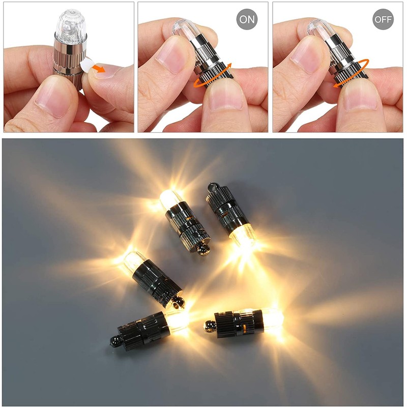 LIHAO 15x Battery Operated Mini LED Lights for Paper Lanterns,