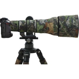 ROLANPRO Capa de camuflaje impermeable para lente Nikon Z 800mm f6.3 VR S camuflaje cubierta de lluvia lente funda protectora pistolas ropa #17 jungla impermeable