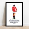 Manchester United - Man UTD - George Best Quote Framed
