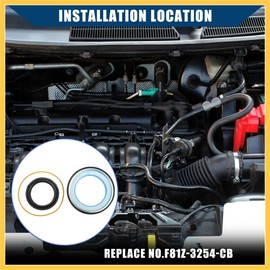 REPAIROCK Front Outer Drive Axle Shaft Seal for Ford F-250 Super Duty 1999-2004 / Durable / 1 pcs Black Auto Replacement Parts