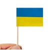 stidsds 100 Pcs Ukraine Flag Ukrainian Toothpick Flags Mini Small