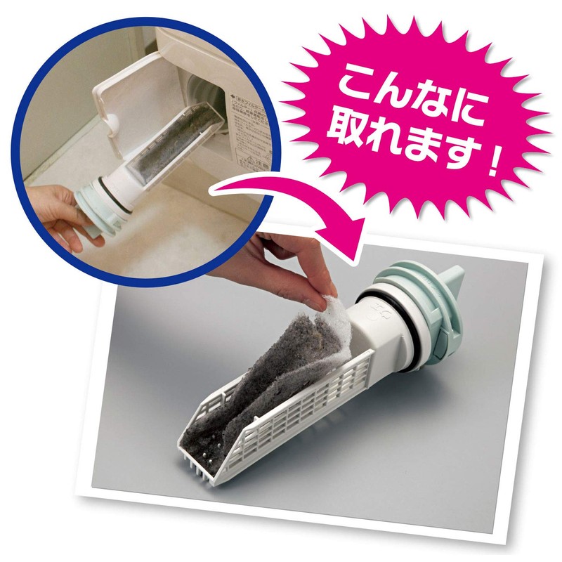 Kokubo Kogyo KL-068 Bristle Filter for Drum Washing Machines, Pack