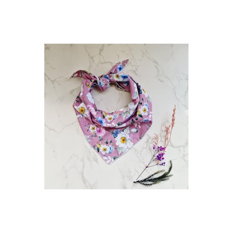 Hundehalstuch, Blumenfeen, Größe M/L, Flieder