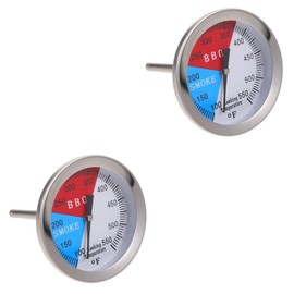 BESPORTBLE 2pcs BBQ Thermometer Digital Display Grill Temp Gauge for Outdoor Smoker