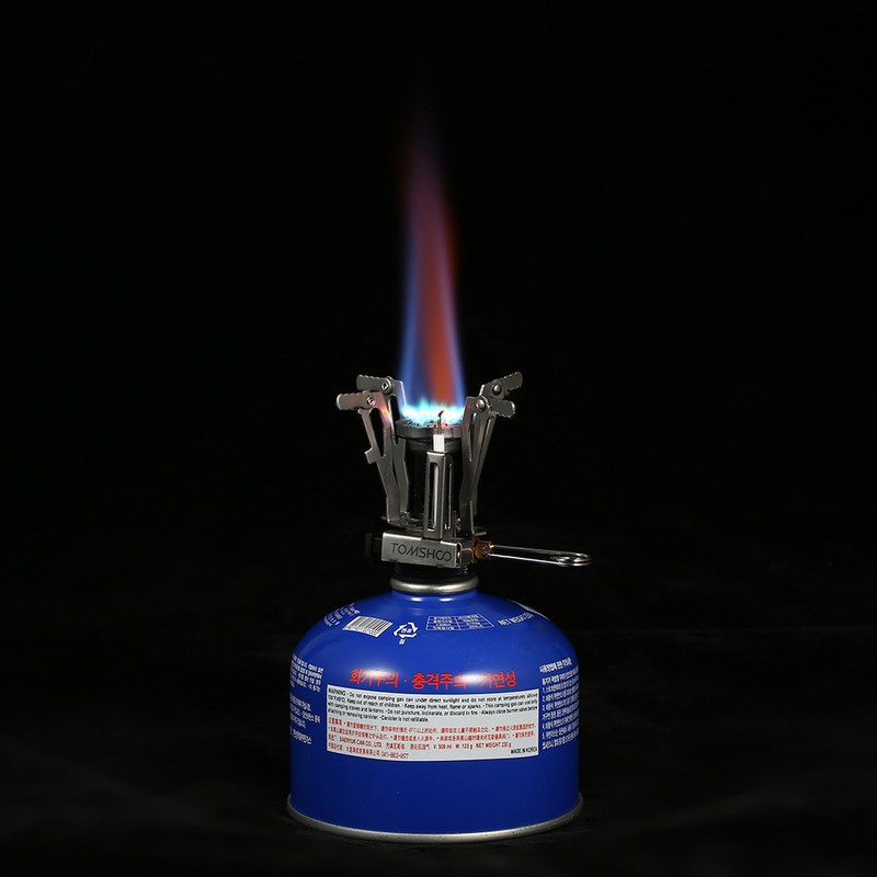 Mini Backpacking Canister Stove Burners Camping Outdoor Cooking Foldable Hiking