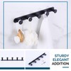 Angle Simple Towel Hook Rack Matte Black, SUS304 Stainless Steel