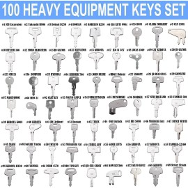 Unbranded 100 Heavy Equipment Key Construction Key CAT JCB Komatsu Case JD Volvo Bobcat