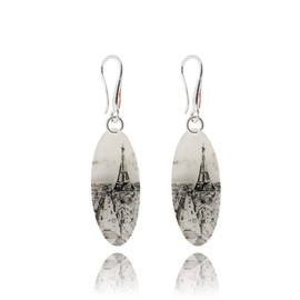 Kreativ Avantgarde Stadtblick Ohrringe Hängend Schmuck für Damen (Stil 14 - vie à Paris)