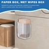 Bathroom Wipes Holder,Wipes Holder Organizer Box Storage Container Wall Mounted