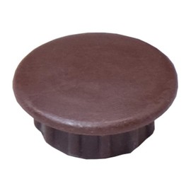 Dandribis C-AC1009-BP Hole Cap, 0.4 inches (10 mm), Dark Brown, 14 Pieces
