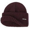 Stetson Beanie Merino Wool Bordeaux One Size, red