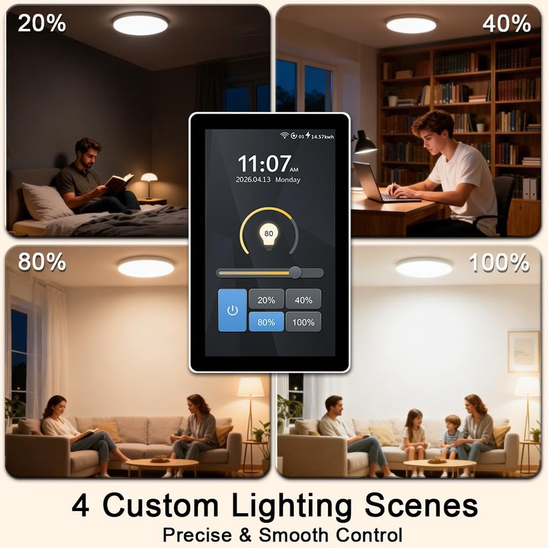 LANBON L10 Smart Dimmer Switch with 4.5" LCD Touch Screen,