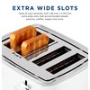 GE 4 Slice Toaster | Extra Wide Slots for Bagels,