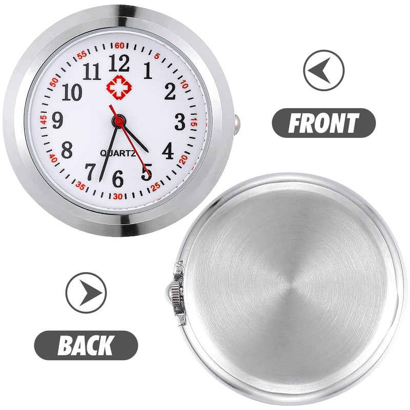 Mikikit Pack of 2 Creative Quartz Nurse Watch, Practical Pocket