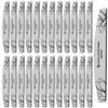 STALEKS EXPERT NFE-40-100/150-25 Half Moon Nail File Double-Sided Grit 100/150