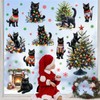 Christmas Decoration Window Clings Black Cat Window Sticker Indoor Removable