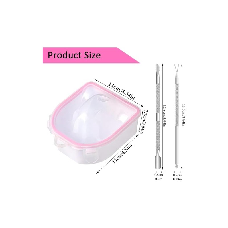 Nail Soaking Bowl Set – Gel Polish Remover Kit with