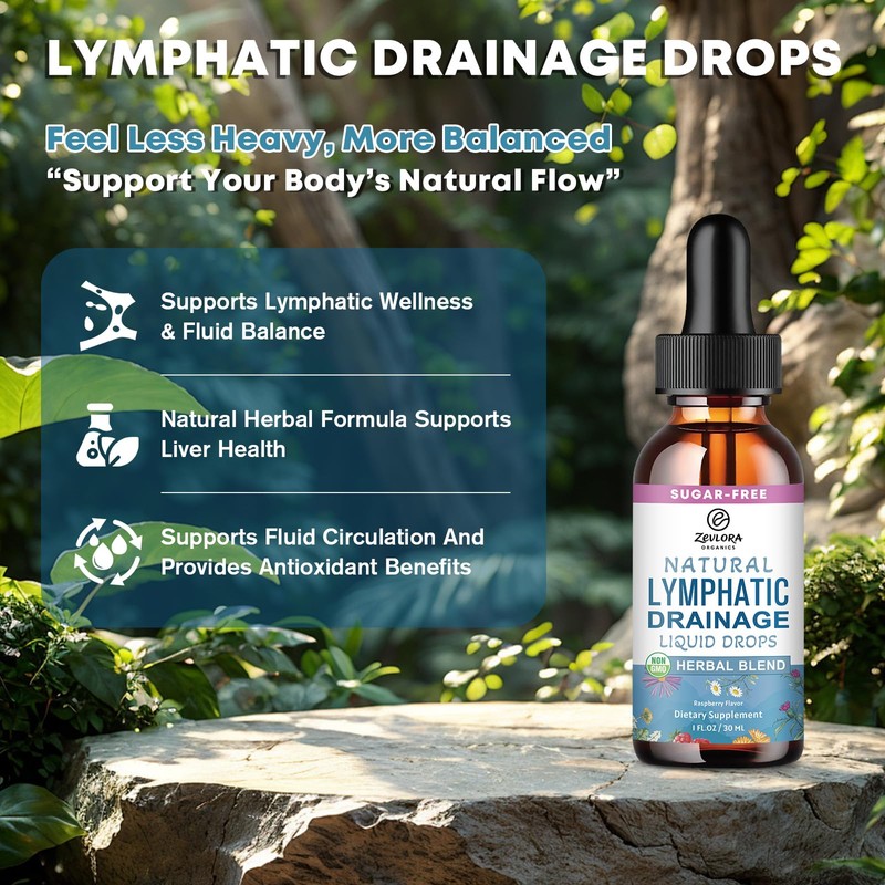 Lymphatic Drainage Support Drops – 11-in-1 Herbal Extract Formula with