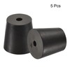sourcing map Rubber Tapered Plug 20mm to 26mm with Hole