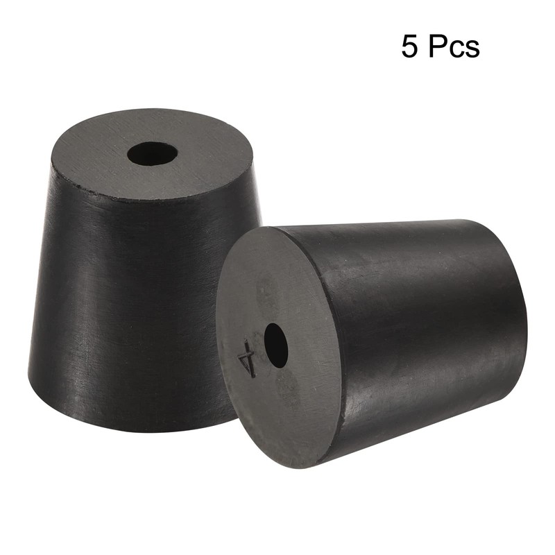 sourcing map Rubber Tapered Plug 20mm to 26mm with Hole