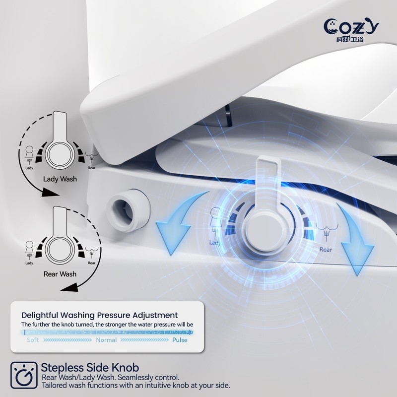 COZY Smart Bidet, Built-In Occupancy Sensor SBWHO1