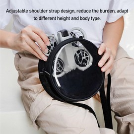 Carrying Case for Neo Drone, Portable Drone Shoulder Bag Round Transparent PVC Travel Drone Bag with Adjustable Shoulder Strap, Ideal Choose for Protecting Your Drone