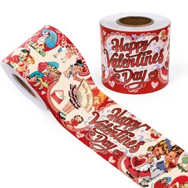 Valentines Day Bulletin Board Decorations - 68.9Ft Cute Kids Vintage Bulletin Board Cutouts for Valentine Day Classroom Decoration, All My Love Bulletin Board Border Decor for Holiday Party Supplies