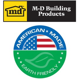 M-D Building Products 82586 M-D Dual Door Bottom, 1-3/4 in W X 36 in L X 1/2 in H, X X, Brown (Thrее Рack)