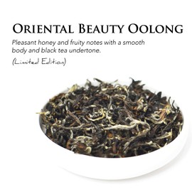 Oriental Beauty Oolong Tea - 2022 Award Winning - No Added Flavors - Natural Loose Leaf Tea from Taiwan - Black Tea Property - Hot/Iced/Milk Tea - By Oolong Tea Collective (2oz)