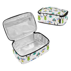 IHCVHQX Beetles Bugs Colorful Kids Lunch Bag for Boys Girls Insulated Lunch Box Women Men Cooler Thermal Meal Tote Kit for School Office Picnic