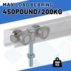 Tallew 4 Pcs 4 Wheel Silent Trolley Assembly Rollers for