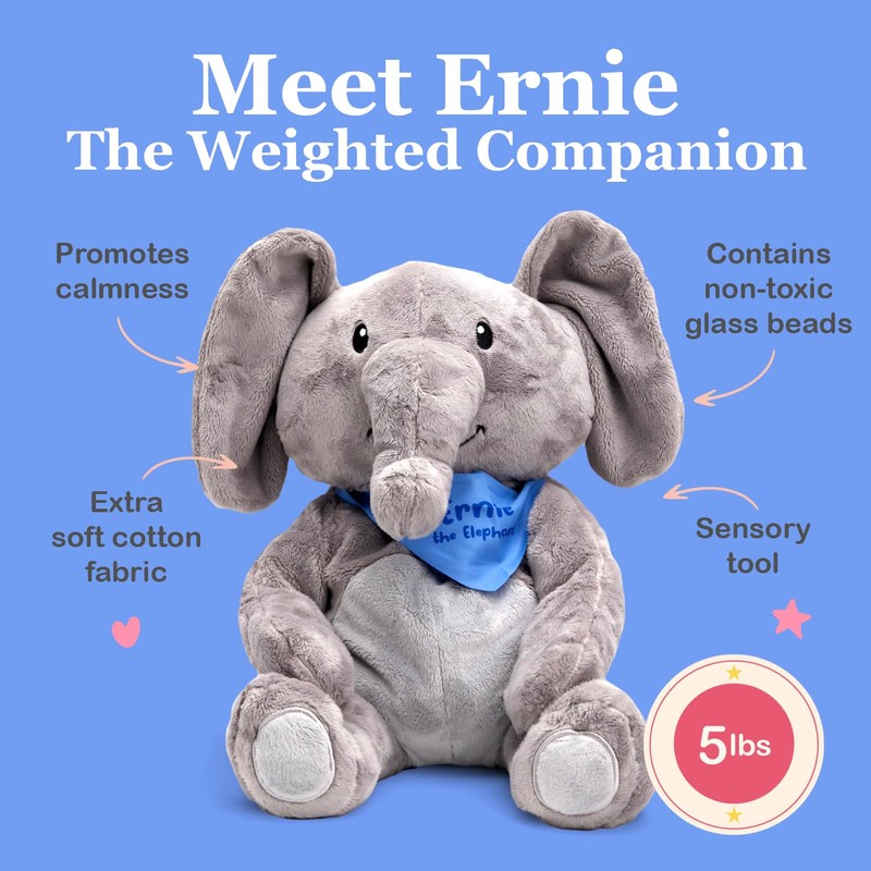 Lilly's Love Weighted Stuffed Animal, 5lb | Sensory Plush for