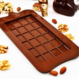 Topolmold Dubai Style KitKat Chocolate Bar Mold - 2-Pack Silicone Candy Mold, Non-Stick, BPA-Free, Heat-Resistant, Durable & Flexible, Dishwasher Safe, Food-Grade Create Pistachio Chocolate Bars
