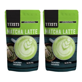 Teisti Matcha Latte, Paquete de 2 Bolsas, 180g Cada Una