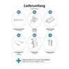 ledscom.de SIRIS Smart LED Under-Unit Light, Matte White, WiFi Controller,