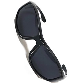 Bliss Leather Polarized Sunglasses, Sports Sunglasses, UV Protection, Driving, Fishing, Travel, Golf, Ultra Lightweight, black/smoke