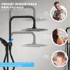 Ryamen Dual Shower Head Combo, 8'' High Pressure Rain Shower